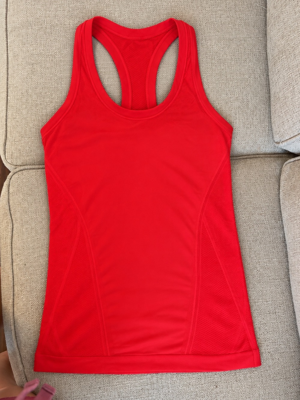 Athleta Red Racerback Performance Tank